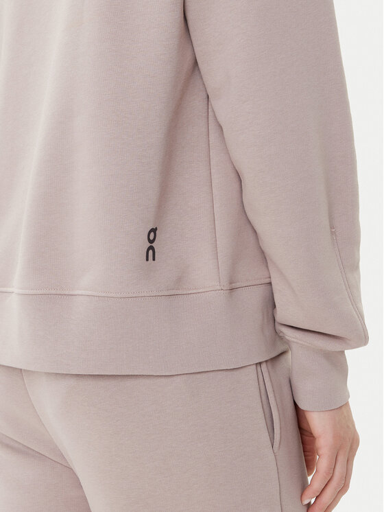 On On Majica dugih rukava Club Hoodie 1WE1004 Bež Relaxed Fit