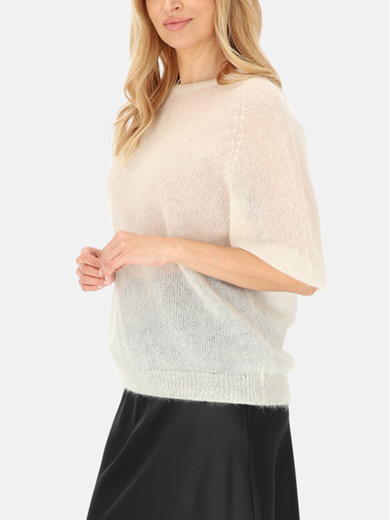 L’AF L’AF Sweter Era Biały Regular Fit