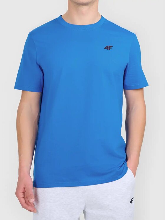 4F 4F T-Shirt 4FWAW26TTSHM3578-33S Μπλε Regular Fit
