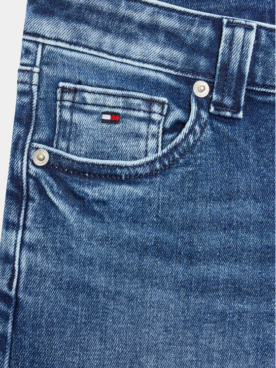 Tommy Hilfiger Tommy Hilfiger Jeans hlače KG0KG07162 D Modra Straight Fit