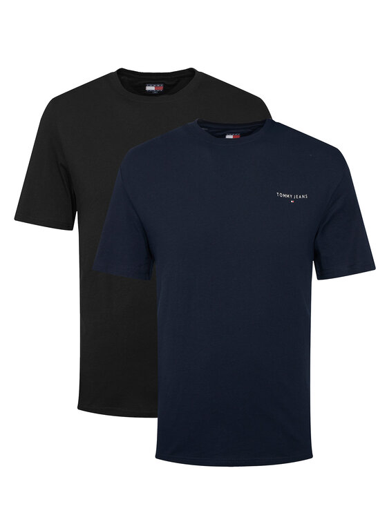 Tommy Jeans Tommy Jeans Set de tricouri﻿ Linear DM0DM22316 Negru Slim Fit