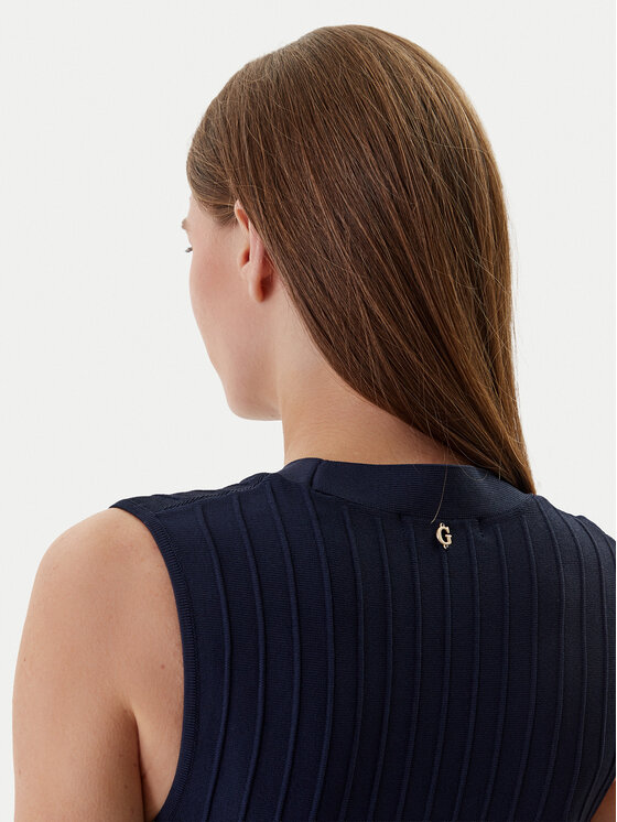 Guess Guess Kleid für den Alltag W6GK53 Z0658 Dunkelblau Regular Fit