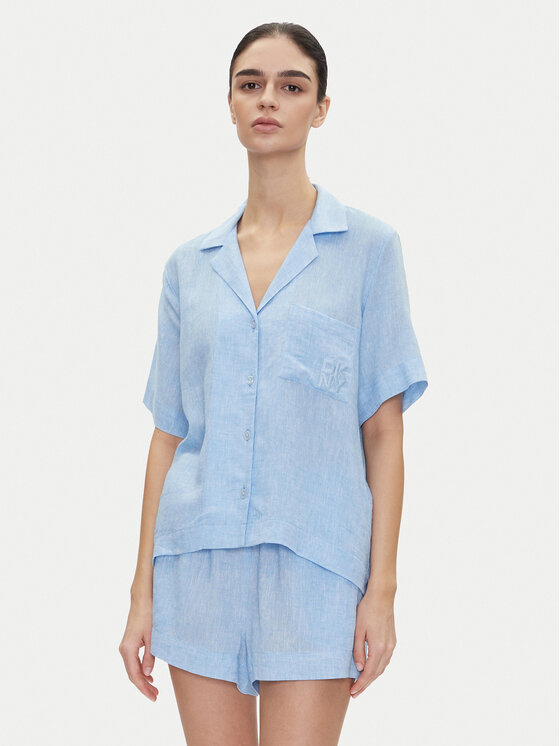 DKNY DKNY Pyžamo YI90054 Světle modrá Regular Fit