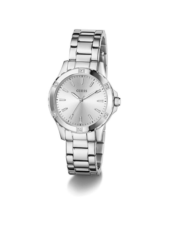 Guess Guess Hodinky GW0948L6 Stříbrná