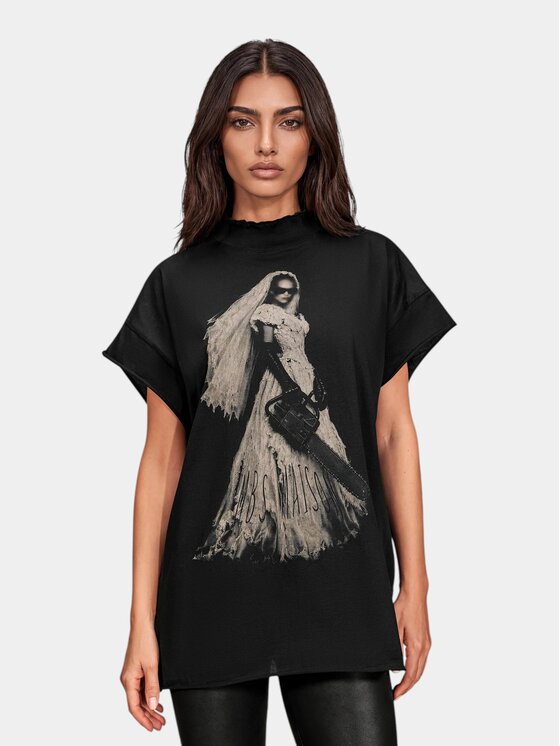 MADE BY SOCIETY MADE BY SOCIETY T-Shirt UNVEIL - T27898 Czarny Basic Fit