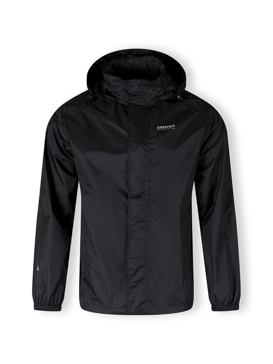 minoti minoti Kurtka przeciwdeszczowa 27MRJACKET1 Czarny Regular Fit