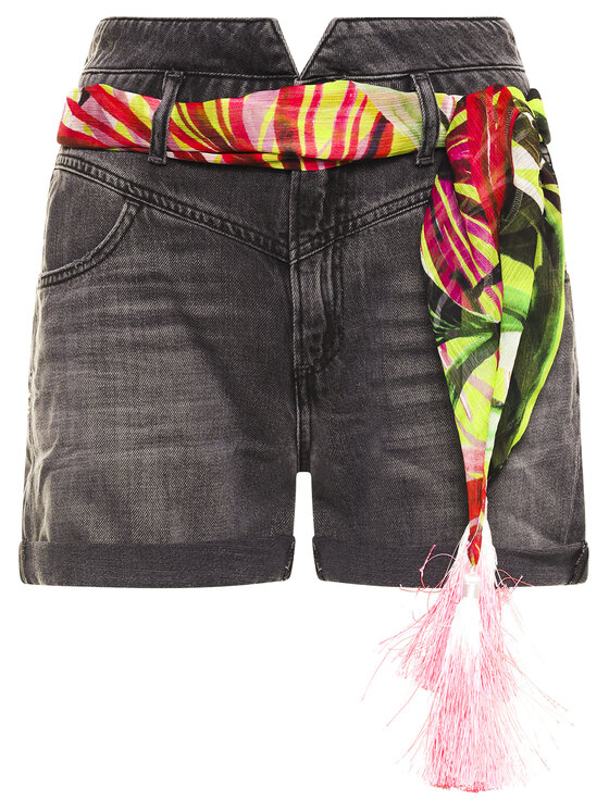 Guess Guess Džinsiniai šortai The It Girl W02D20 D3ZU1 Juoda Regular Fit