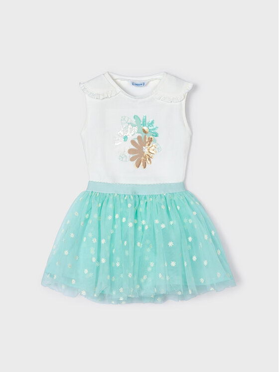 Completo maglietta e gonna 3950 Multicolore