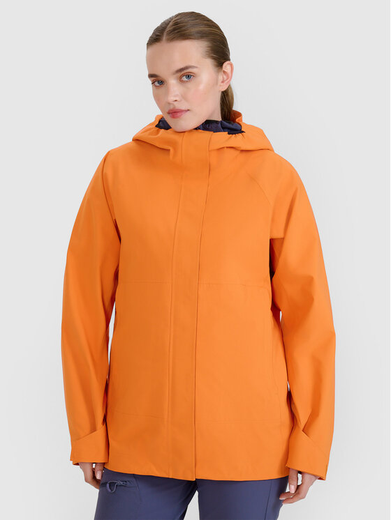 4F 4F Kurtka outdoor HALNY Pomarańczowy Regular Fit