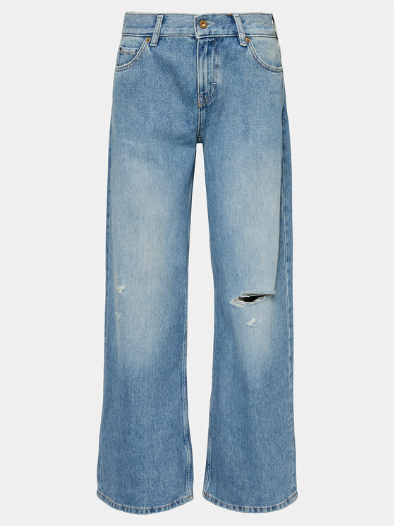 Mustang Mustang Jeans hlače Medley 1015030 Modra Wide Leg