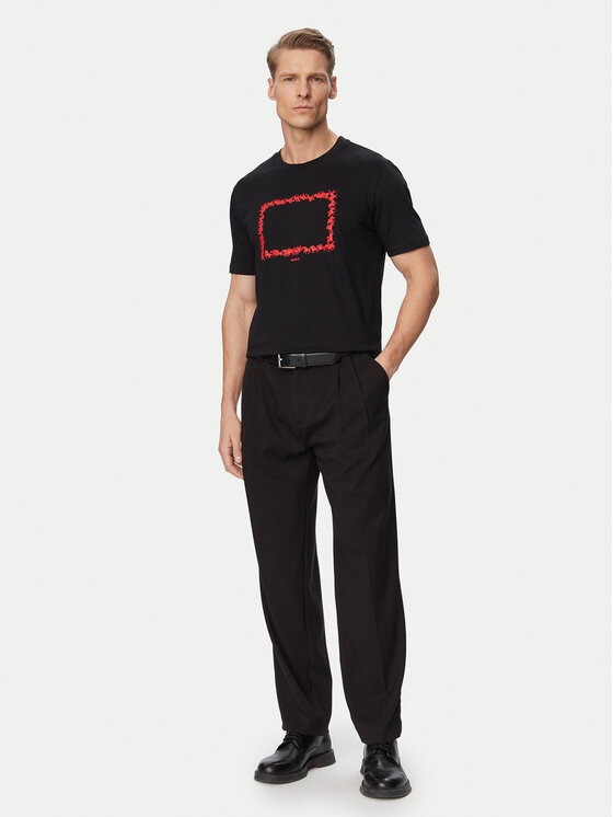 HUGO HUGO Tričko Duhorse 50557684 Čierna Regular Fit