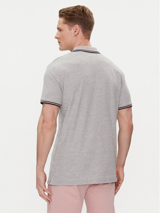 Brave Soul Brave Soul Polo MPS-149COSMO Szary Straight Fit