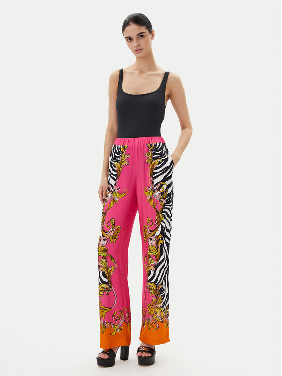 Versace Jeans Couture Versace Jeans Couture Hlače 78HAA1P2 Ružičasta Straight Fit