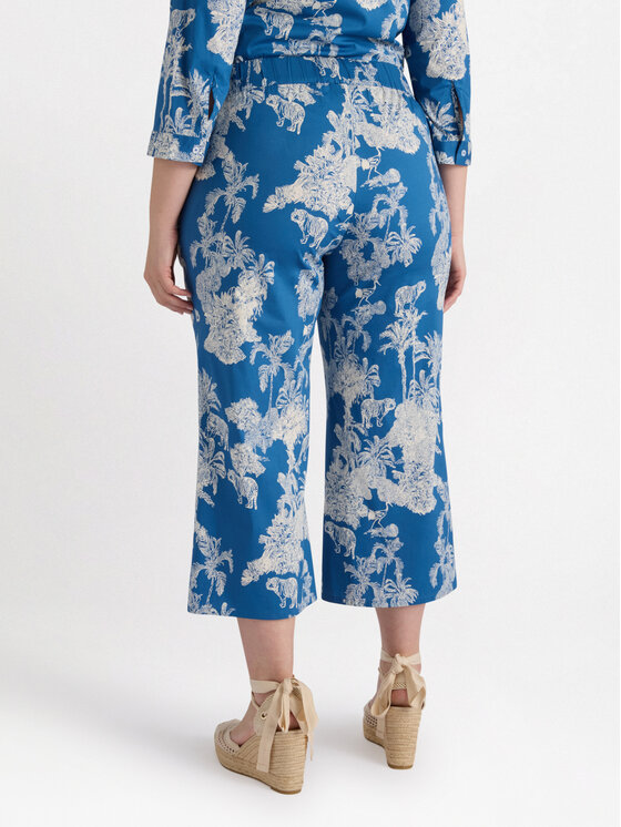 Fiorella Rubino Fiorella Rubino Pantaloni di tessuto P140T004858N0S1 Blu Over Fit