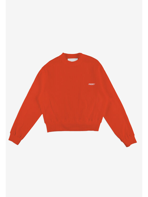 PROSTO. PROSTO. Bluza Ribbed Czerwony Oversize