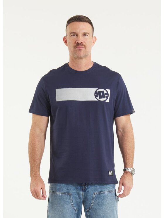 PITBULL PITBULL T-Shirt AUTOMATIC Granatowy Regular Fit