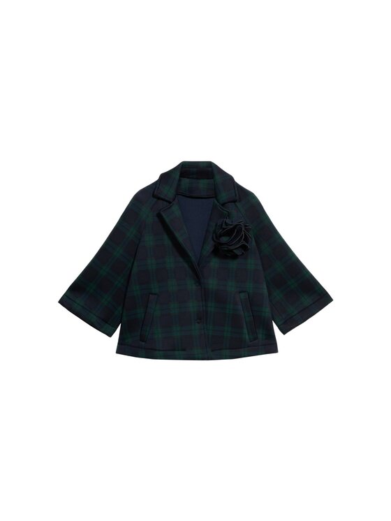 Oltre Oltre Cappotto 8009J000248N0S5 Blu Boxy Fit