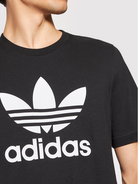 adidas adidas T-krekls adicolor Classics Trefoil H06642 Melns Regular Fit