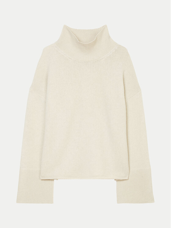 Marc O'Polo Marc O'Polo Rollkragenpullover 409 6211 60493 Écru Loose Fit