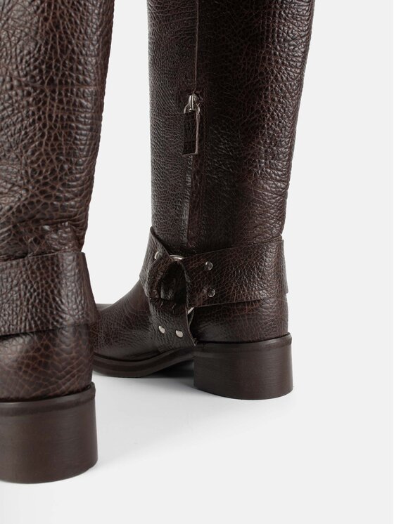 L37 L37 Kozaki BIKER GANG 36 Brązowy