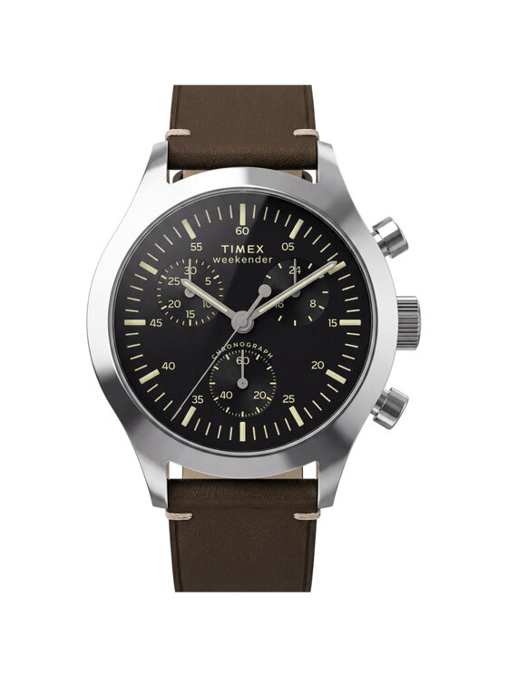 Timex Timex Zegarek TW2Y85200 Brązowy