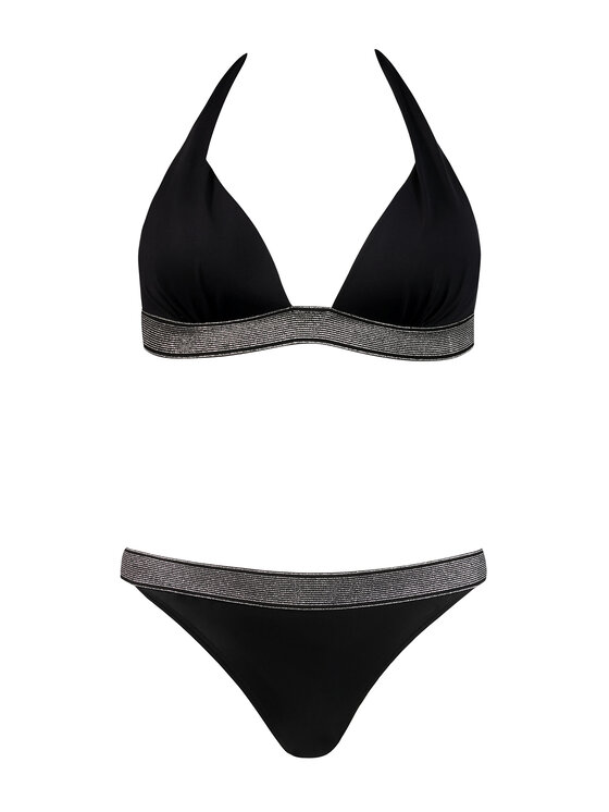 Miss Lou Miss Lou Bikini ML018 Czarny