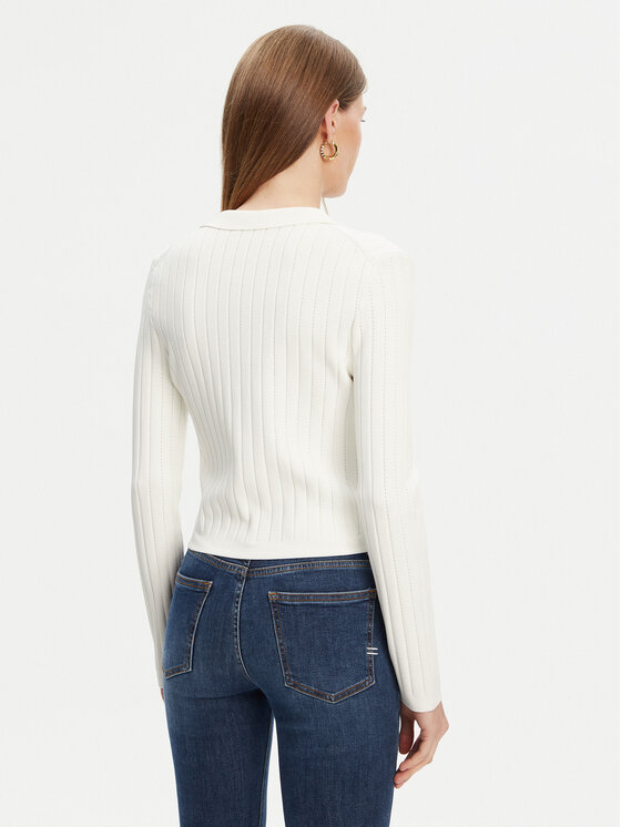 Guess Guess Cardigan W5YR11 Z0130 Alb Regular Fit