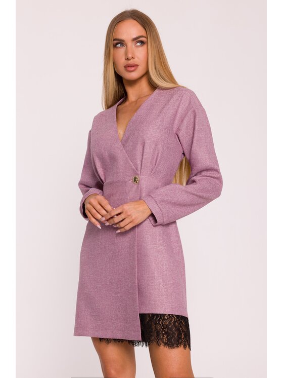 Made of Emotion Made of Emotion Sukienka wieczorowa M871 Brązowy Modern Slim Fit