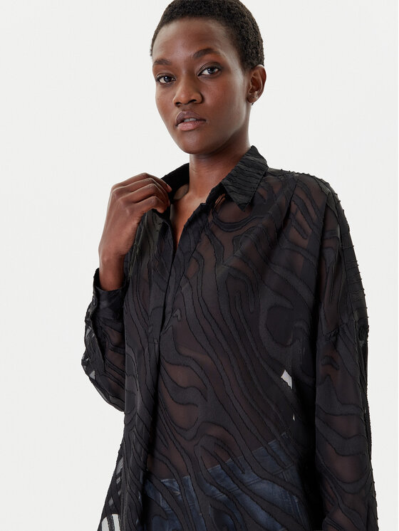 French Connection French Connection Majica 72NZR Crna Relaxed Fit