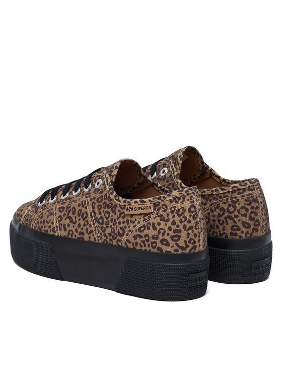 Superga Superga Sneakers aus Stoff 3790 Platform S8145YW Braun
