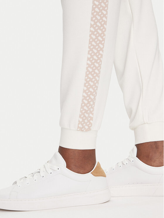 BOSS BOSS Spodnie dresowe Monogram 50535841 Écru Regular Fit