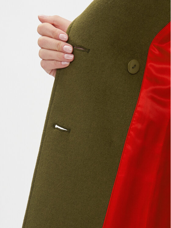 MAX&Co. MAX&Co. Cappotto di lana Pressing 70140823 Verde Relaxed Fit