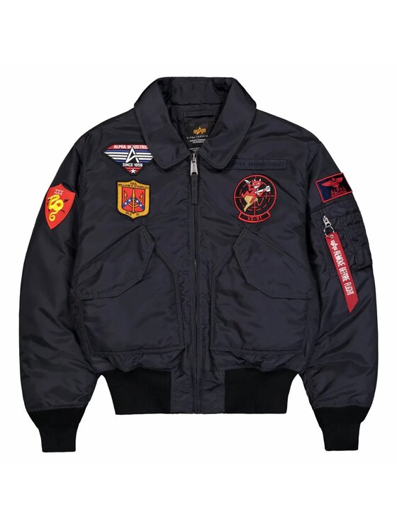 Alpha Industries Alpha Industries Kurtka bomber AI.268135 Czarny Loose Fit