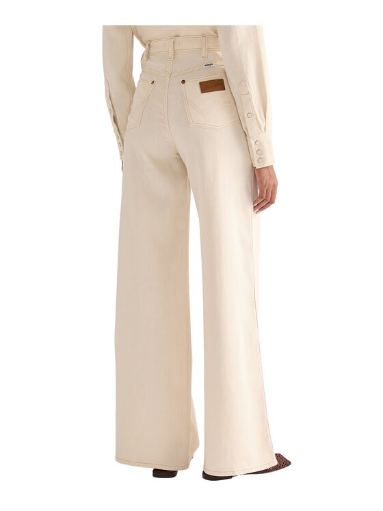 Wrangler Wrangler Jeansy 112378438 Beżowy Wide Leg
