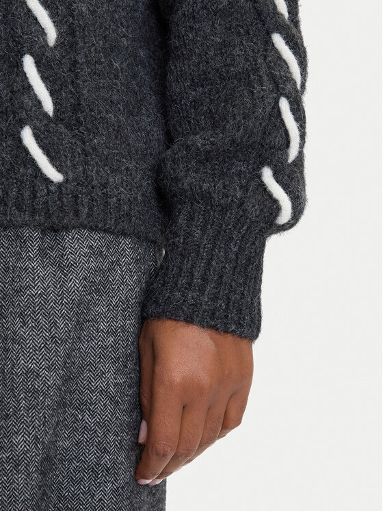 Vero Moda Vero Moda Sweter Ilina 10334866 Szary Loose Fit