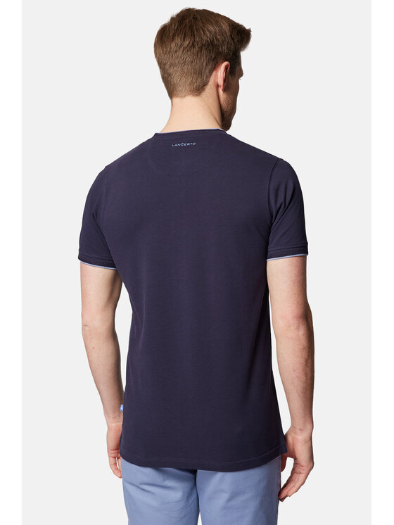 Lancerto Lancerto Polo Robbie PO073124000015 Granatowy Regular Fit