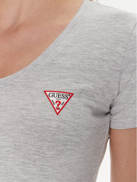 Guess Guess T-Shirt W2YI45 J1314 Szary Slim Fit
