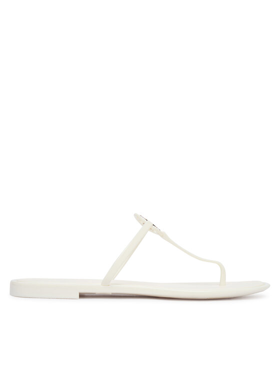 Tory Burch Tory Burch Šlepetės per pirštą Mini Miller Jelly 166808 Balta