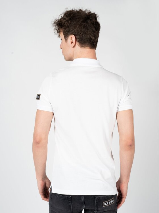 Iceberg Iceberg Polo F031631A Λευκό Regular Fit