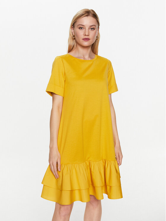 Weekend Max Mara Každodenné šaty Vanna 2356210331 Žltá Regular Fit