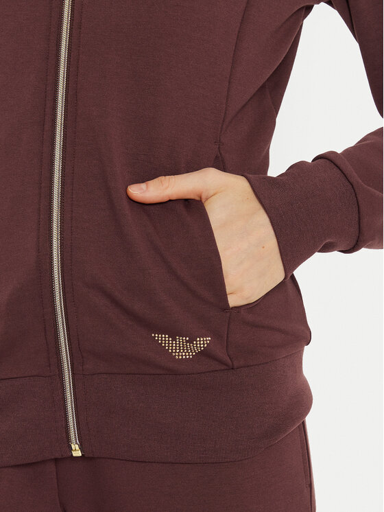 EA7 Emporio Armani EA7 Emporio Armani Bluză 8NTM43 TJ9RZ 1755 Maro Regular Fit