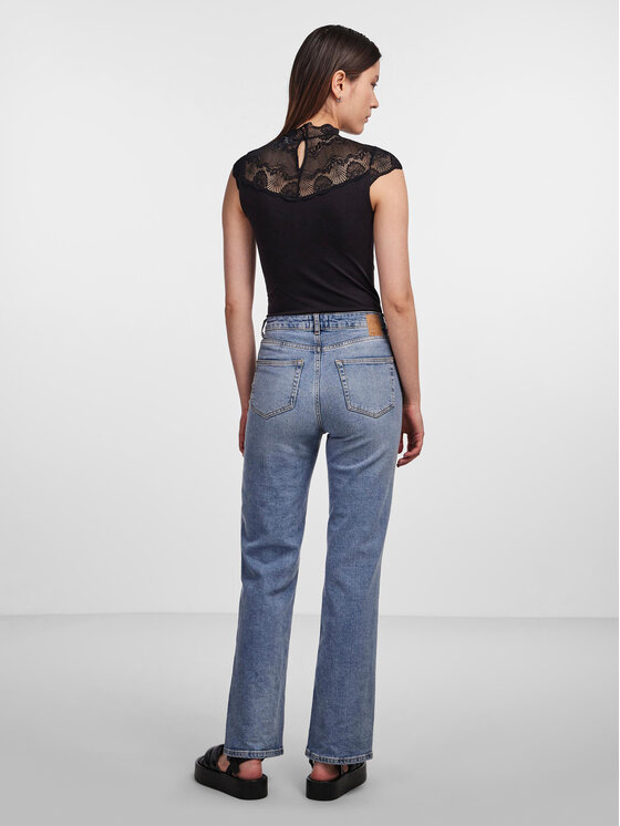 Pieces Pieces Body 17096887 Nero Slim Fit