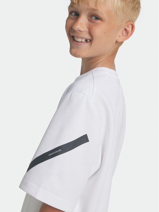 adidas adidas Футболка Z.N.E. JJ4144 Білий Loose Fit