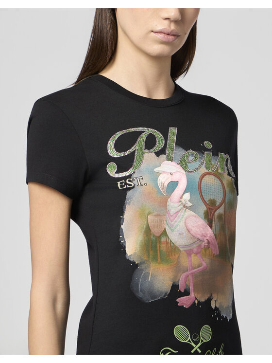 PHILIPP PLEIN PHILIPP PLEIN T-Shirt 30633 Czarny Skin Tight Fit
