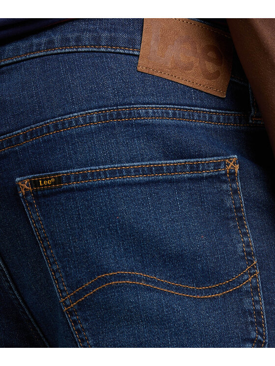 Lee Lee Jeansy Daren Zip Fly Granatowy Straight Fit