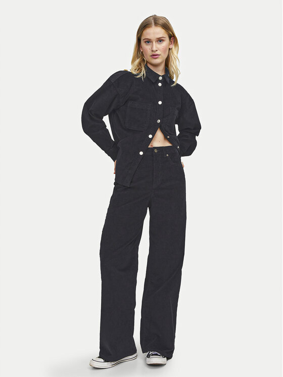 JJXX JJXX Farmer Gelly 12217215 Fekete Wide Leg