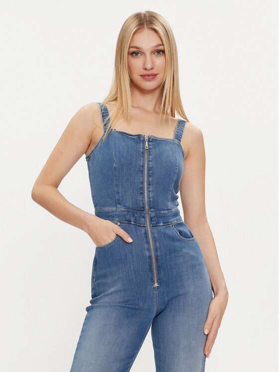 Guess Guess Kombinezon Mariposa W4GD0O D5B42 Plava Regular Fit