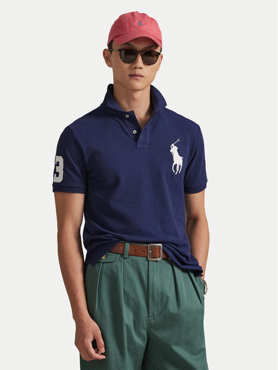 Polo Ralph Lauren Polo Ralph Lauren Tricou polo 710688969004 Bleumarin Custom Slim Fit