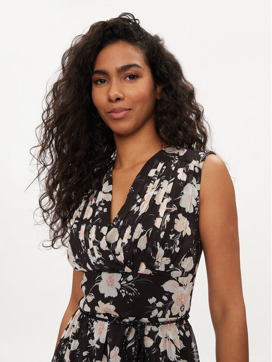 Guess Guess Sukienka koktajlowa W3GK60 WDW82 Czarny Regular Fit