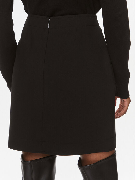 Calvin Klein Calvin Klein Spódnica mini K20K206250 Czarny Regular Fit